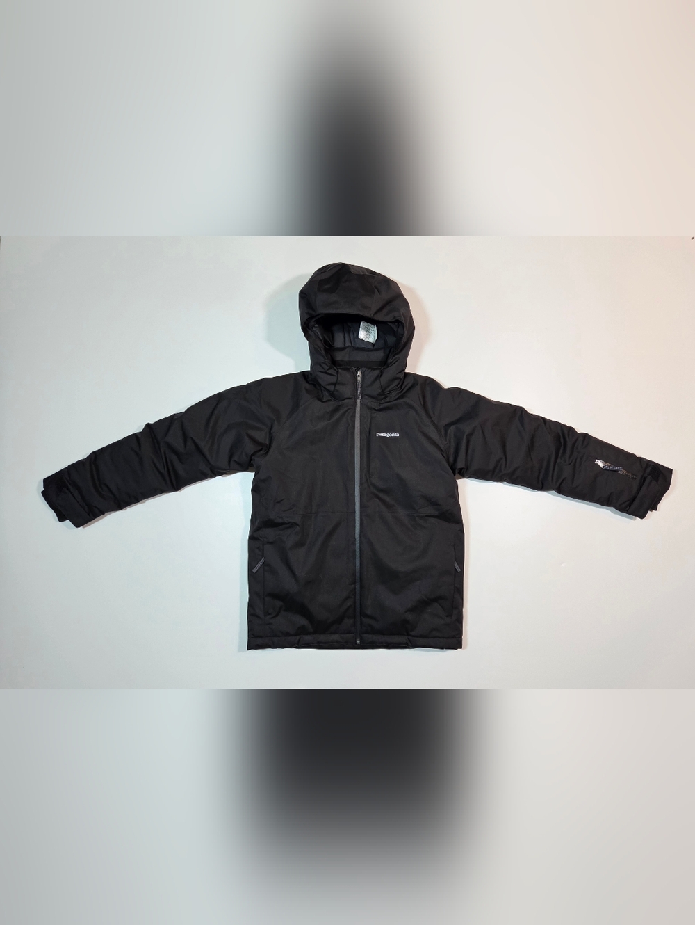 Patagonia H2NO Snowshot Ski Jacket Boys Large 12 Insulated Black Coat Snowboard